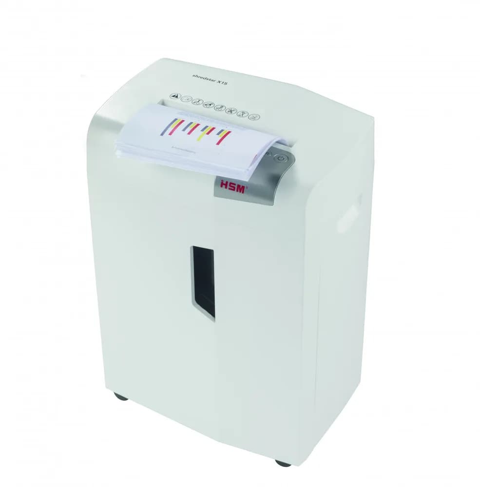 Distrugator documente manual HSM ShredStar X15, 15 coli, cross cut (4 x 37mm), securitate 4 "H-1030121" — miniatură
