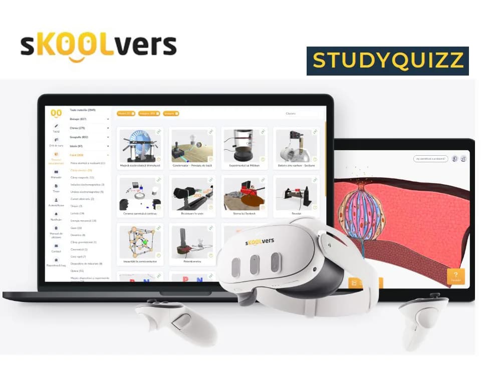 Software sKOOLvers Licenta Display StudyQuizz, lectii interactive in timp real, licenta 1 / 5 ani (Android/Tizen/Win)