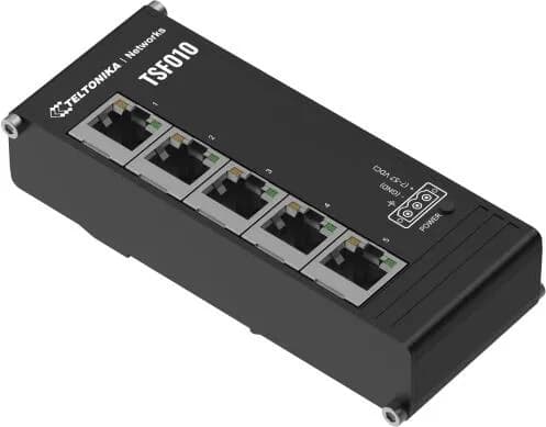 SWITCH Teltonika "TSF010", 5 x LAN port 10/100 Mbps, flat si compact "TSF010000000"