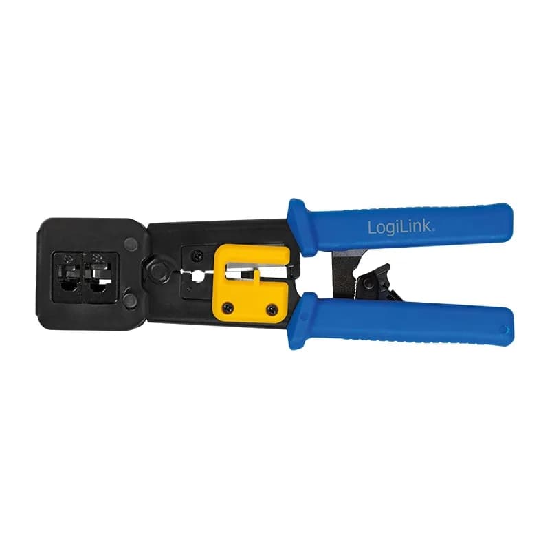 CLESTE sertizare mufe, LOGILINK, functii: sertizare mufe, decupare si taiere cablu, pentru mufe MP0027 / MP0077. "WZ0037" — miniatură
