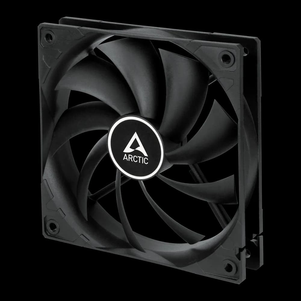 Set 5 ventilatoare Arctic "F12 PWM BK - 5 Pack", 120mm, 230 - 1350, FDB, 53 cfm, 4pin PWM, negru, "ACFAN00145A" - 4895265000454 — miniatură