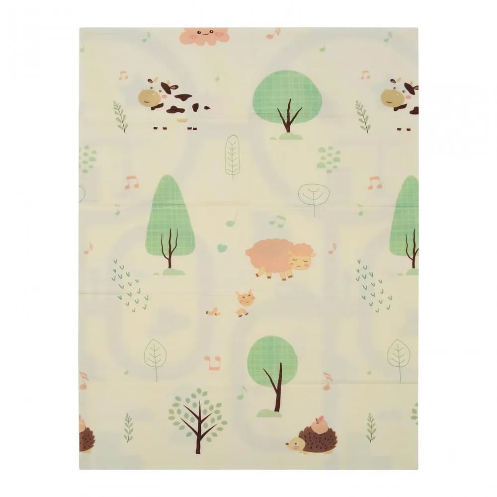 Covor de joaca pentru copii U-Grow, din spuma, pliabil, 2 fete, impermeabil, izolant, 120 x 180 x 1 cm, circuit — miniatură