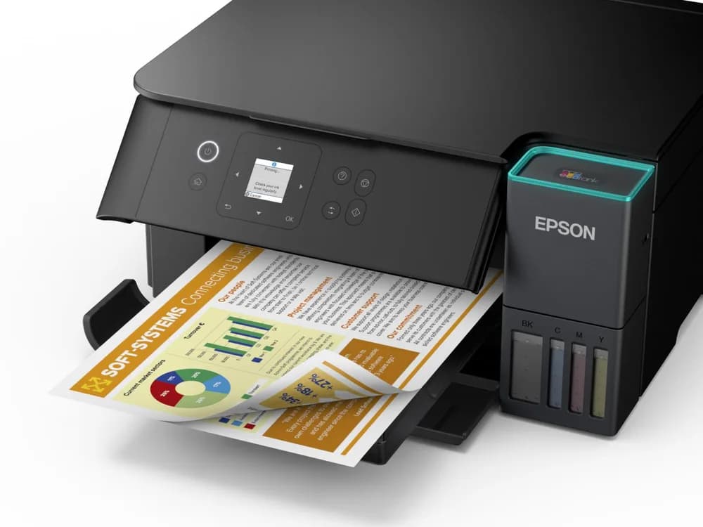 Multifunctional inkjet EPSON EcoTank CISS L4360, format A4, Color, Duplex, USB + WIFI — miniatură