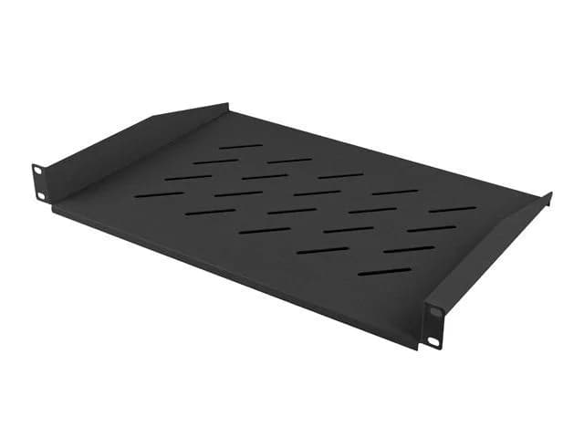 Poliță fixă 19" 1U / 483x315 mm, max. 25 kg, negru — miniatură