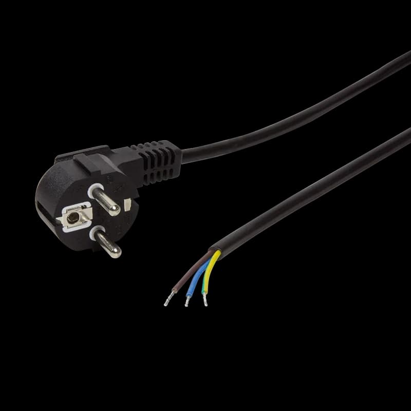 CABLU alimentare LOGILINK 1.8m, intrare Schuko, iesire fire fara conector 3 x 0.75mm2, 10A / 2500W, 1.5m, black, "CP135"
