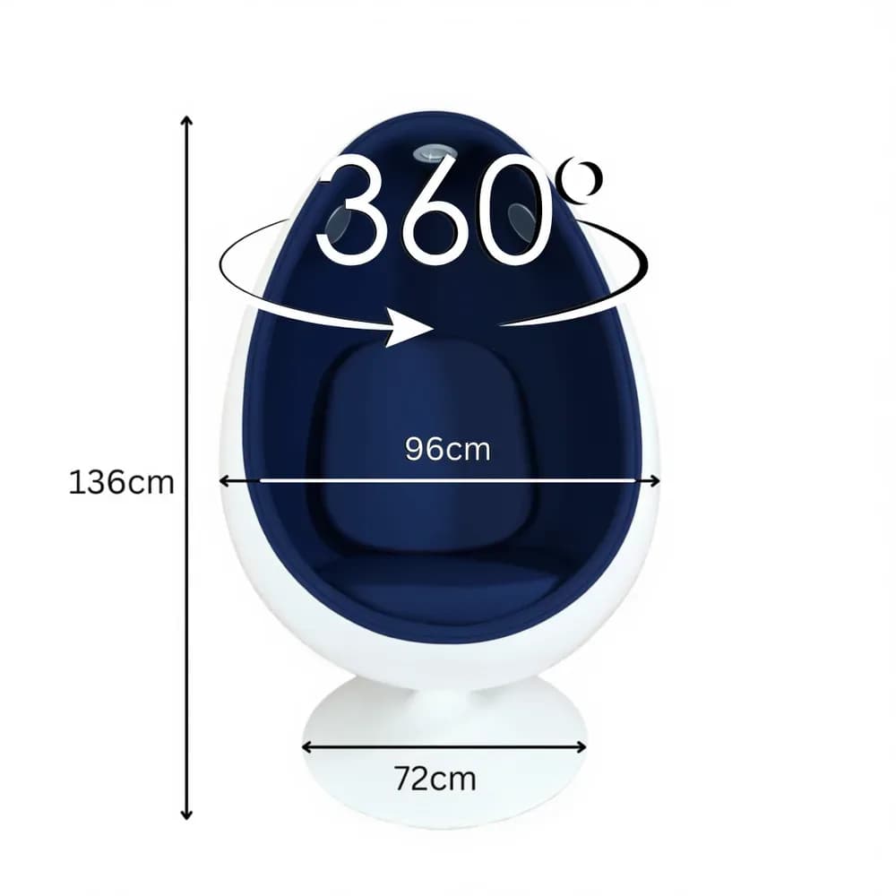 Scaun retro tip ou cu sunet și lumini – Albastru — miniatură
