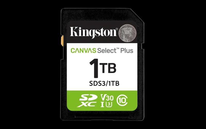 Card de memorie Kingston Canvas Select Plus Gen3 Micro-SDXC, 1 TB, Clasa 10