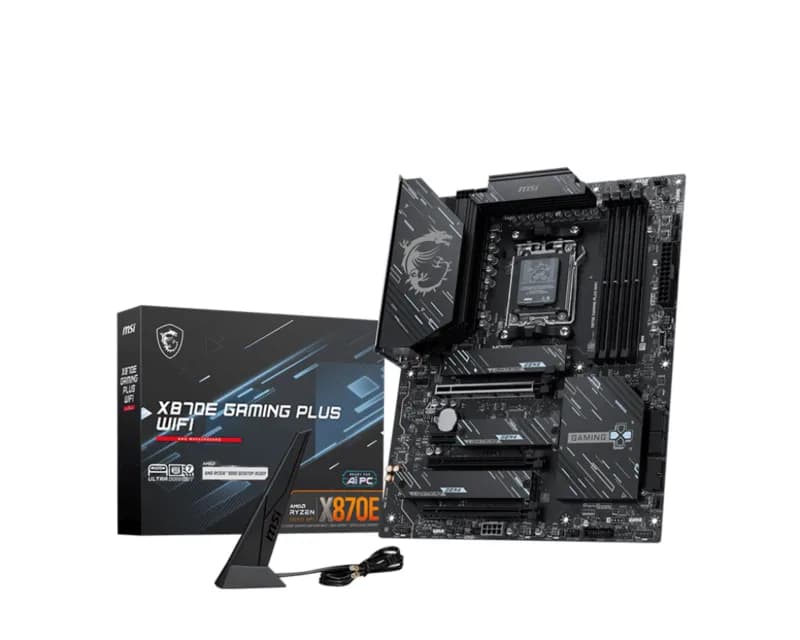 Placa de baza MSI X870E GAMING PLUS WIFI, Socket AM5, DDR5, ATX