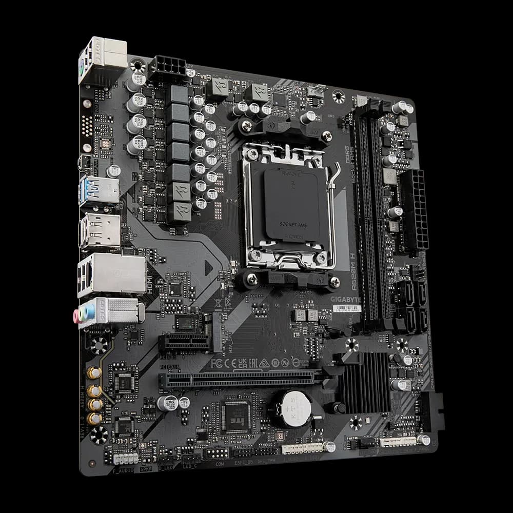 GIGABYTE A620M H AM5 2xDDR5 4xSATA 1xM.2 mATX MB "A620M H" — miniatură