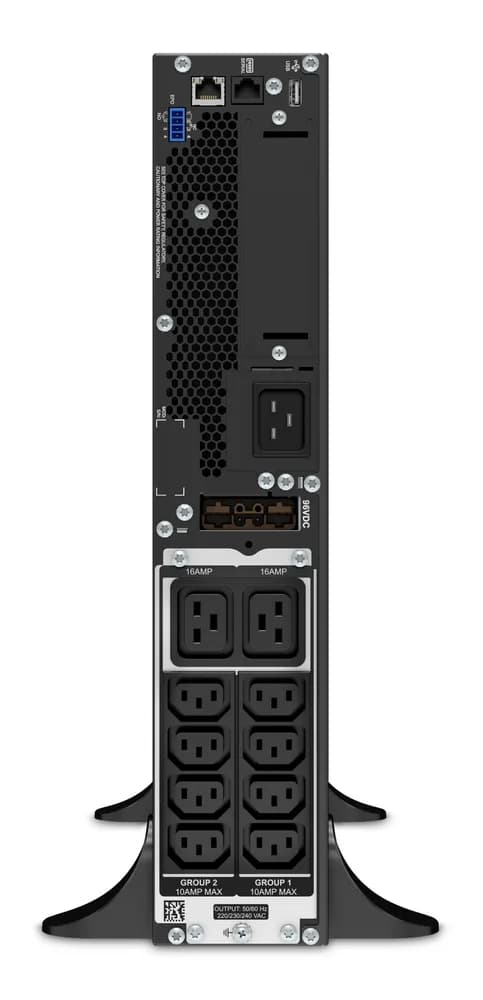 UPS APC, "Smart-UPS SRT", Online cu sinusoida pura, tower, rack, 3000VA/2700W, AVR, IEC x 10, 1 x baterie APCRBC152, display LCD, back-up 11 - 20 min., "SRT3000XLI" — miniatură