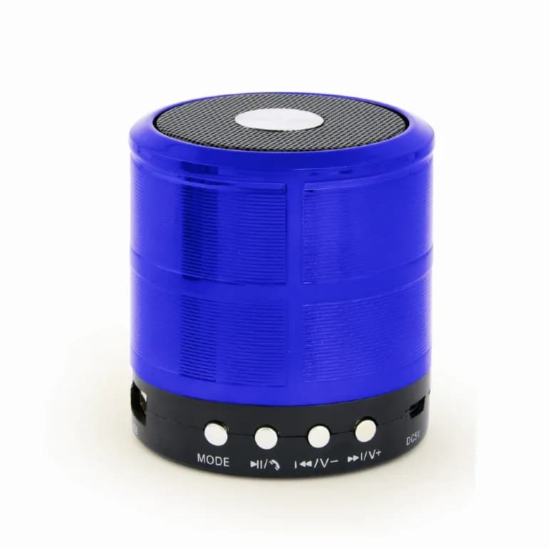 BOXE GEMBIRD portabile bluetooth, RMS: 3W, baterie 400mAh, microSD, BT v2.1, 61x50mm, 240 grame, blue, "SPK-BT-08-B"