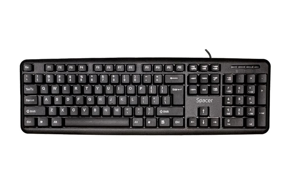 Tastatura SPACER SPKB-S62, USB, negru — miniatură