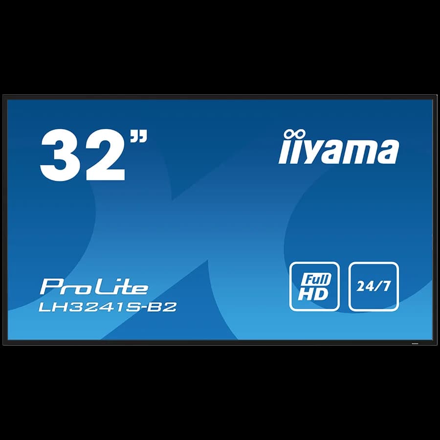 IIYAMA LFD LH3241S-B2 32" Full HD professional large format display with USB media playback 350 cd/m2 1200:1 8ms 24/7 landscape, portrait "LH3241S-B2"