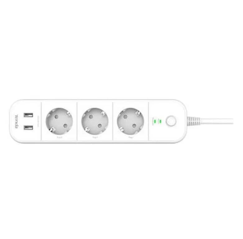 PRELUNGITOR TENDA BELI Wi-Fi, 3 prize shucko, 2 x USB, lungime 1.5m, intrerupator, alb "SP15"