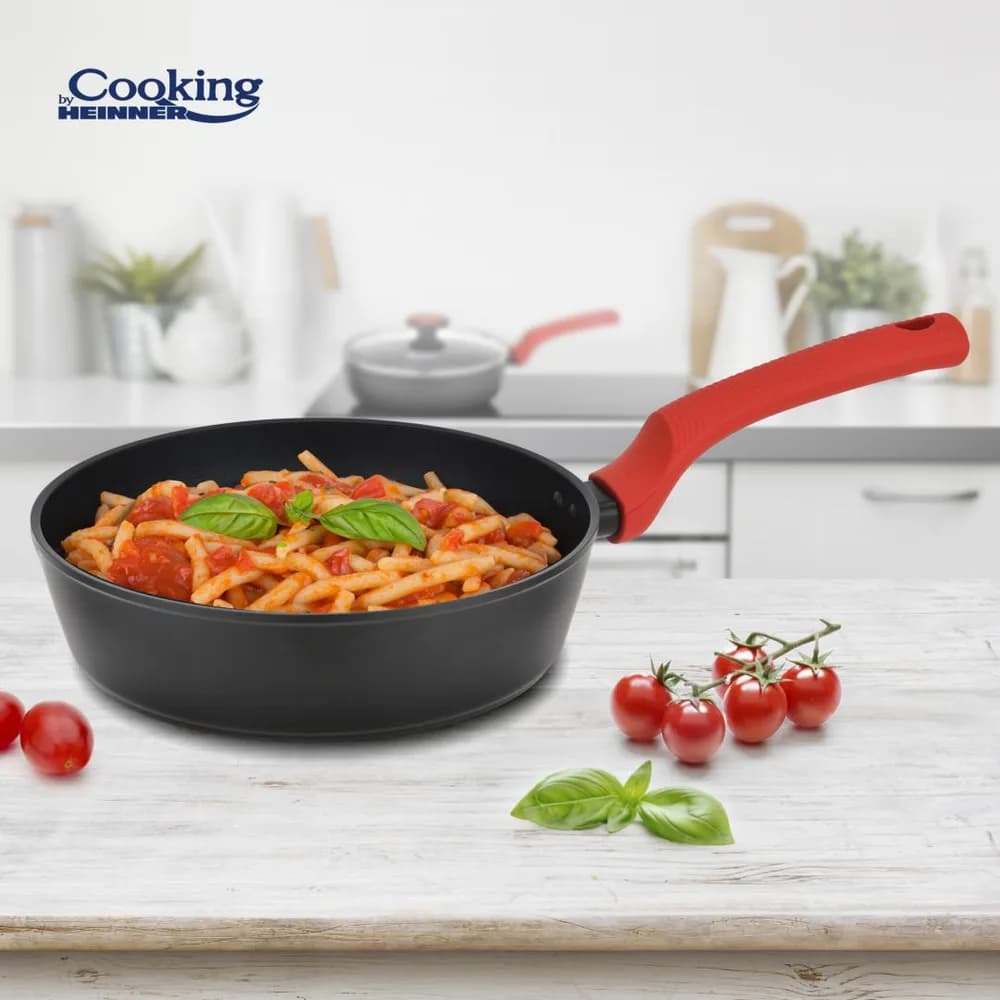 TIGAIE ALUMINIU FORJAT + CAPAC 24X6.5 CM, REDMOON, COOKING BY HEINNER — miniatură
