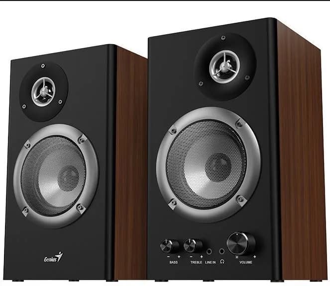BOXE GENIUS 2.0, RMS: 36W (2 x 18W), amplificare integrata, black&brown wood, "SP-HF1200B" "31730049400" — miniatură