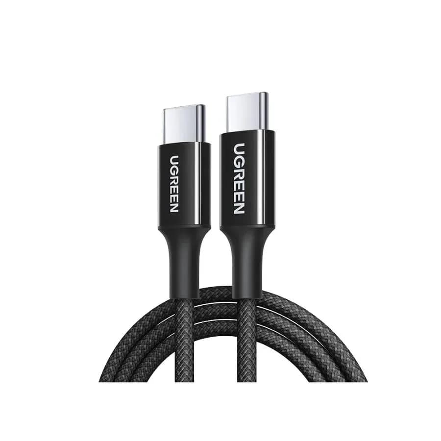 CABLU alimentare si date Ugreen, "L502", Fast Charging Data Cable pt. smartphone, USB Type-C la USB Type-C 100W, 2m, braided, negru "65250"