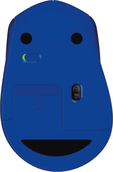 MOUSE LOGITECH, "M330 Silent", PC sau NB, wireless, 2.4GHz, optic, 1000 dpi, butoane/scroll 3/1, albastru, "910-004910" — miniatură