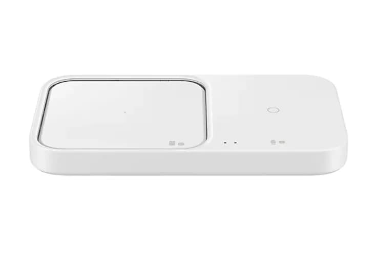 Wireless Charger Duo 15W Super Fast Wireless Charge; White "EP-P5400BWEGEU" — miniatură