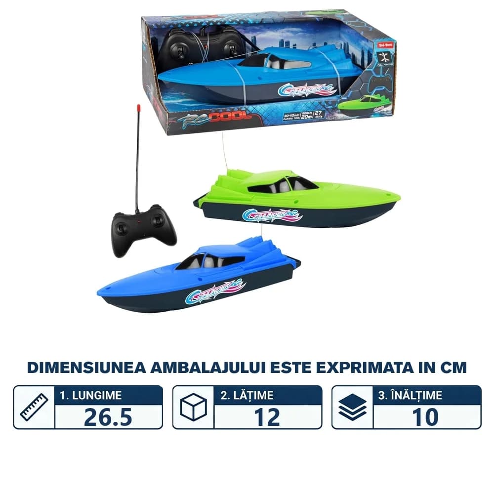 Barca cu RC, 24 cm - Toi-Toys — miniatură