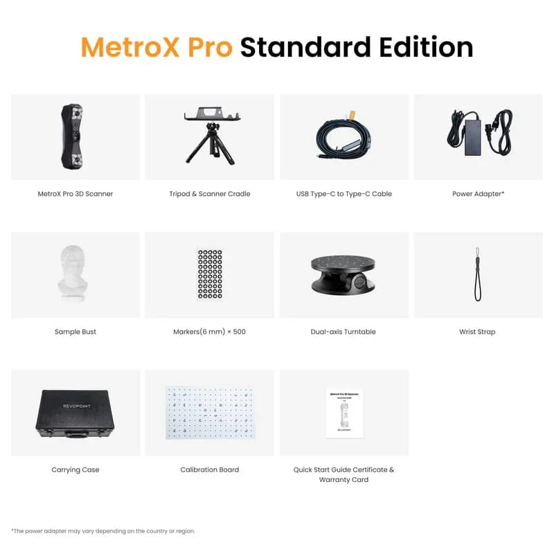 Scaner 3D Revopoint MetroX Pro (METROX-PRO-STANDARD-EDITION) — miniatură