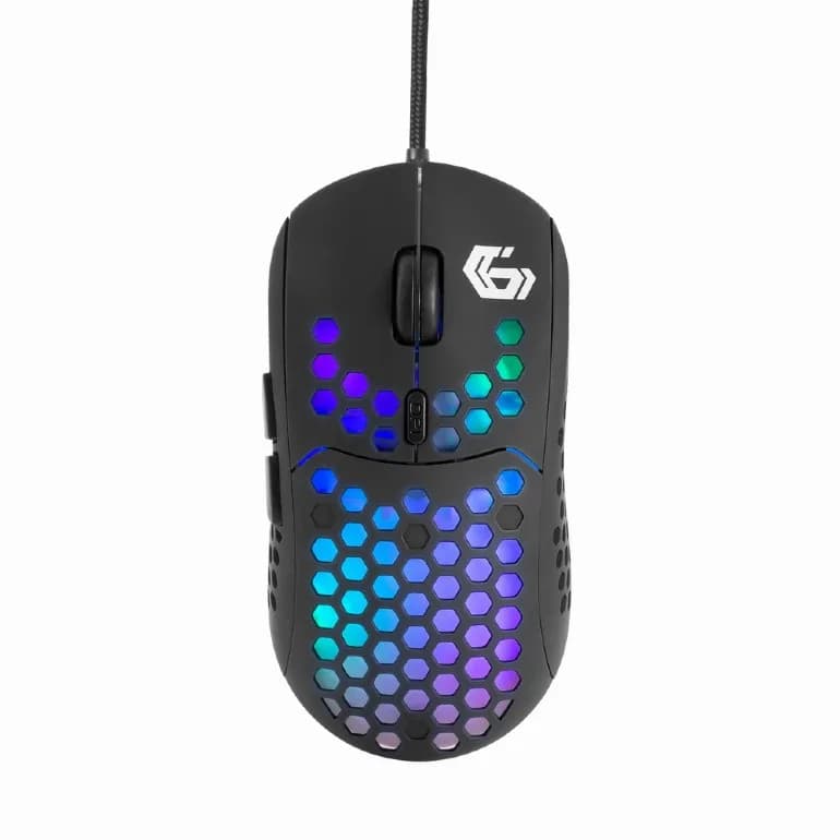 MOUSE GEMBIRD, gaming, cu fir, USB, optic, 7200 dpi, butoane/scroll 6/1, iluminare, cablu 1.8m, negru, "MUSG-RAGNAR-RX400"