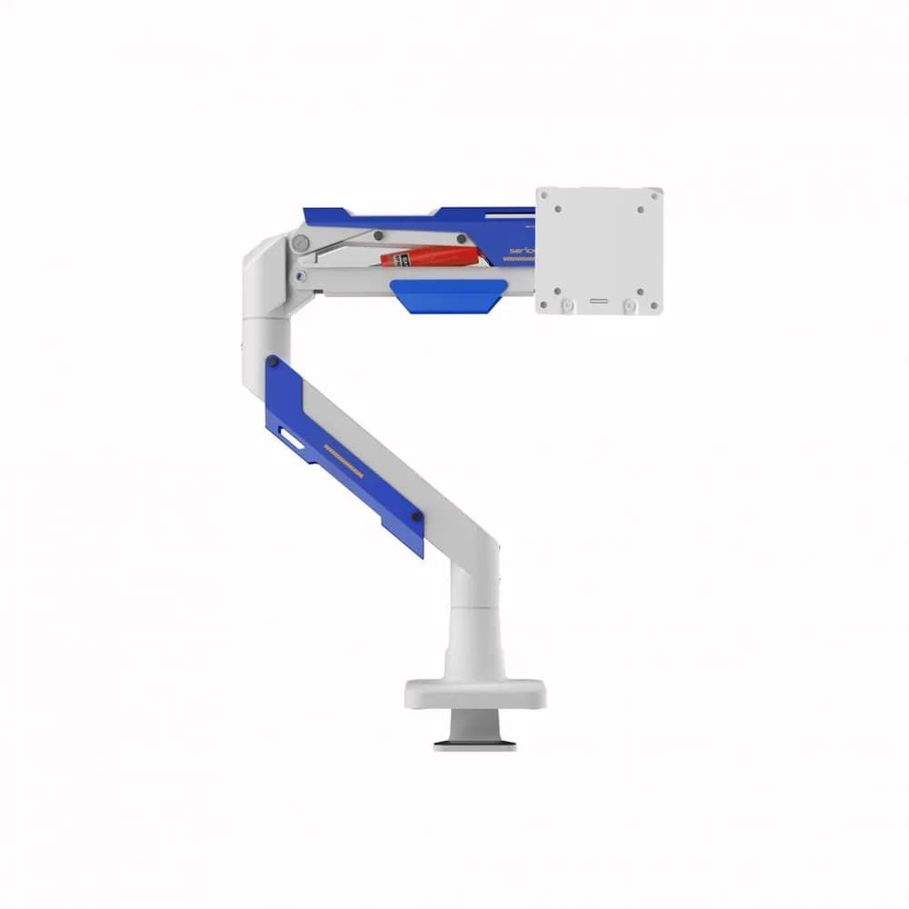 Suport monitor Serioux MM101-C012WH, arc cu gaz, compatibilitate dimensiune ecran 24"-57", greutate maximă suportata: 2~30 kg, VESA: 75x75, 100x100, 100x200, 200x100, 200x200, inclinare: +70°~-45°, pivotare: +90°~-90°, rotația ecranului: 360° — miniatură