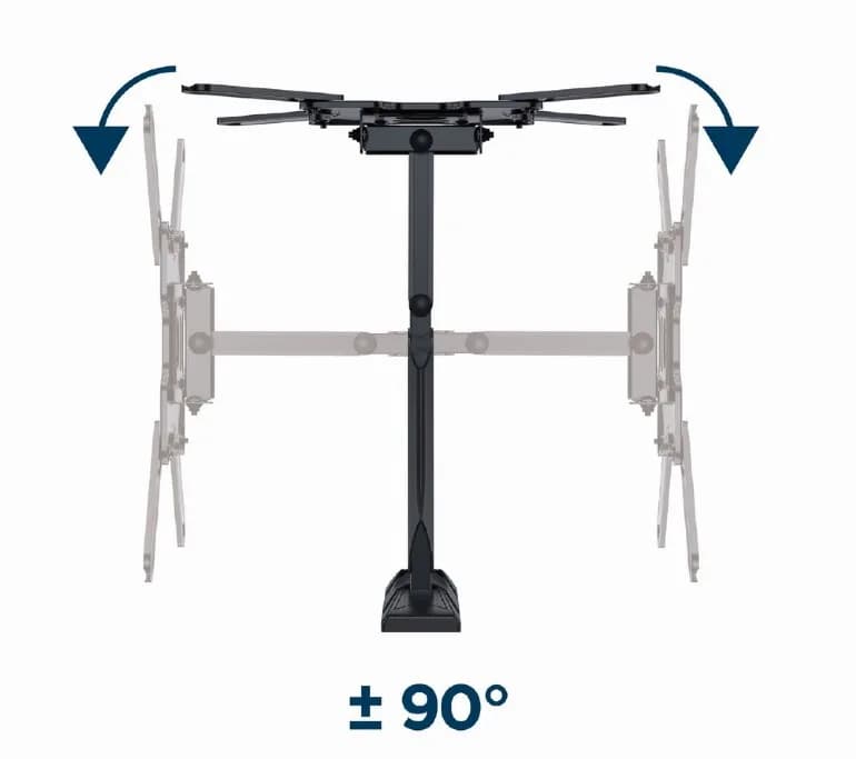SUPORT de perete GEMBIRD, pt 1 TV/monitor, diag. max 32" - 55", full-motion, max 32 kg, "WM-55ST-01" — miniatură