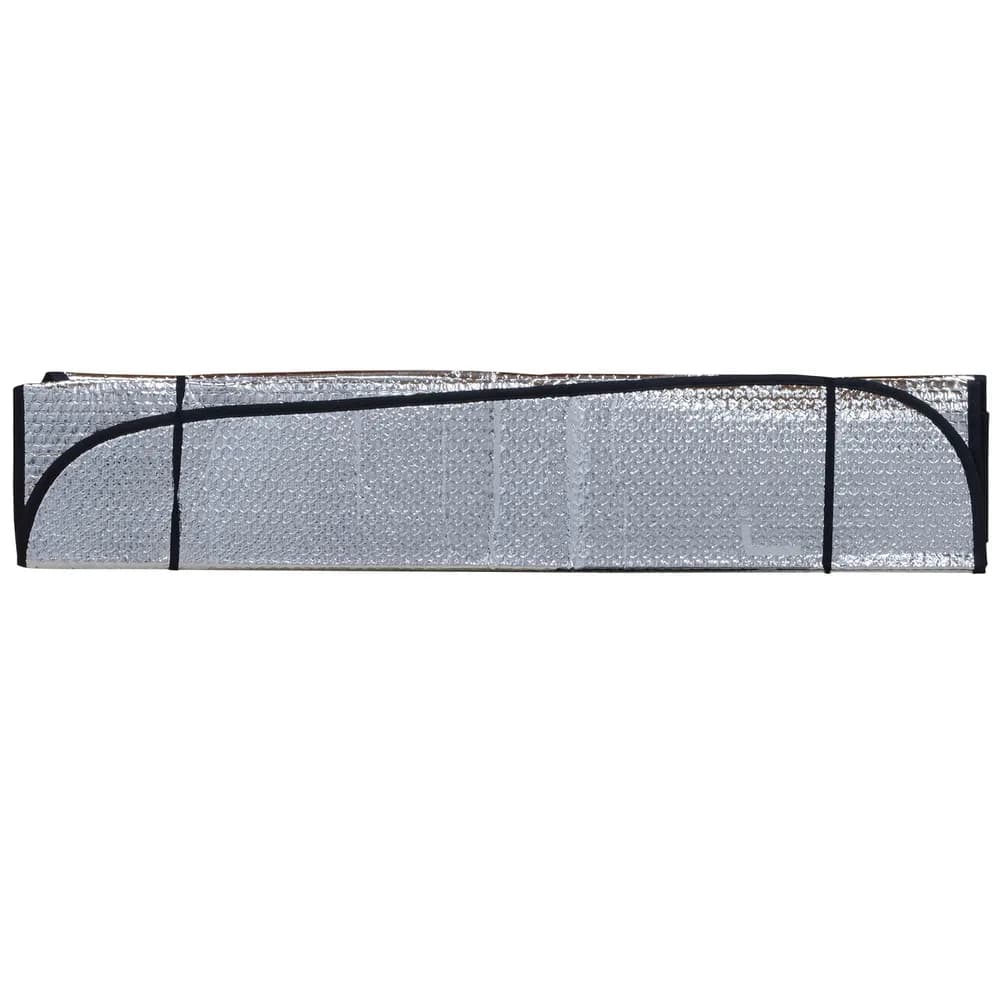 PARASOLAR auto SPACER pentru parbriz, fata dubla, folie din aluminiu, 2 x ventuze prindere, dimensiune 150 x 80 cm "SPAA-PARAS-150" — miniatură