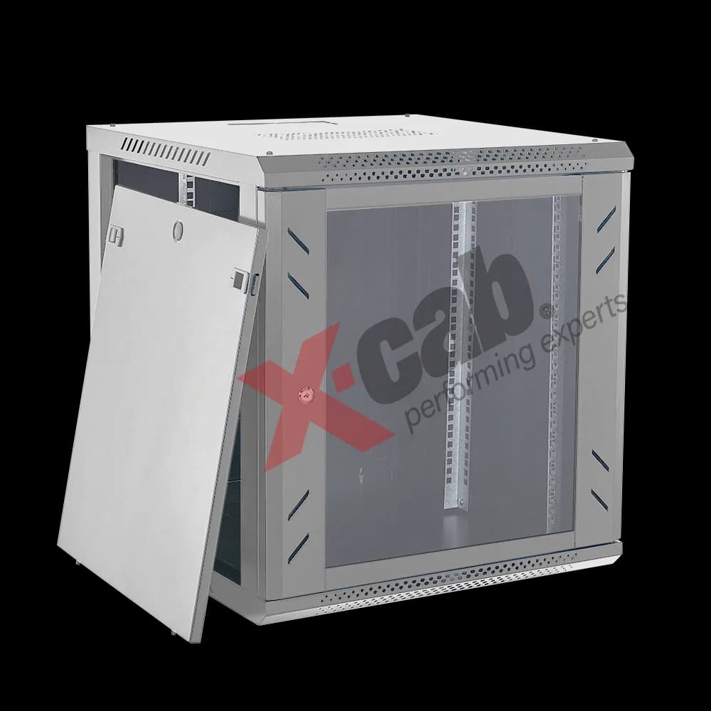 CABINETE Xcab metalic de perete 19", tip rack wallmount, 12U 600x600 mm, Xcab S Gri "Xcab-12U60S.7035" — miniatură