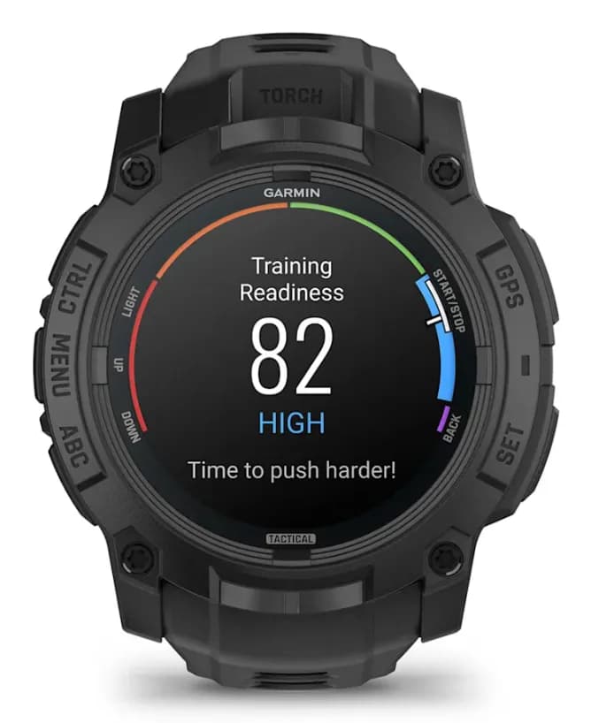 Smartwatch Instinct 3 50 mm AMOLED Tactical Edition Black with Black Band "010-03020-50" — miniatură
