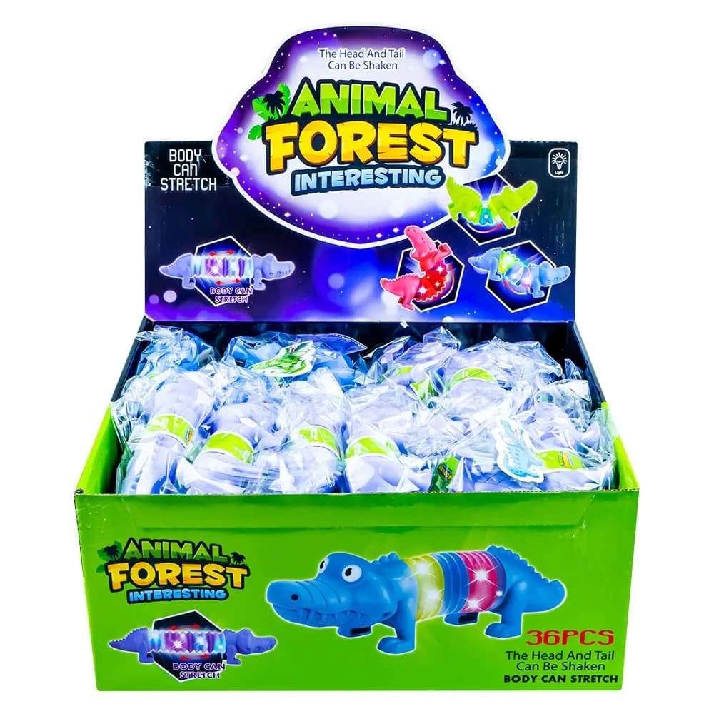 Jucarii antistres, Crocodili, cu lumina, 36 buc/set — miniatură