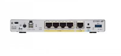 Cisco C1101-4P wireless router Gigabit Ethernet Grey, "C1101-4P"