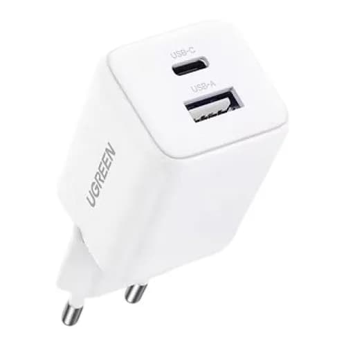 INCARCATOR retea Ugreen, "X514" Quick Charge 20W GaN, 1 x USB Type-C, 1x USB, alb "65006"