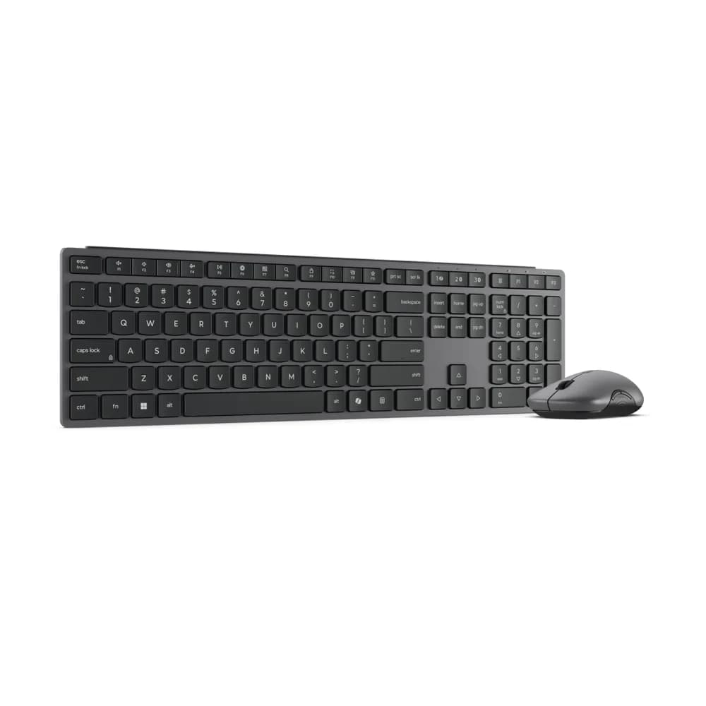 Kit wireless tastatura si mouse Lenovo 700 Modern, taste numerice, gri inchis