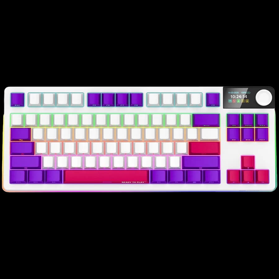 LORGAR KBP70TKLW, Wireless TKL Mechanical Gaming Keyboard Pro, White, EN layout "LRG-KBP70TKLW-WH-US"