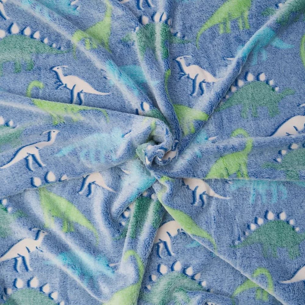 Patura model fosforescent,Dino,160x200 — miniatură