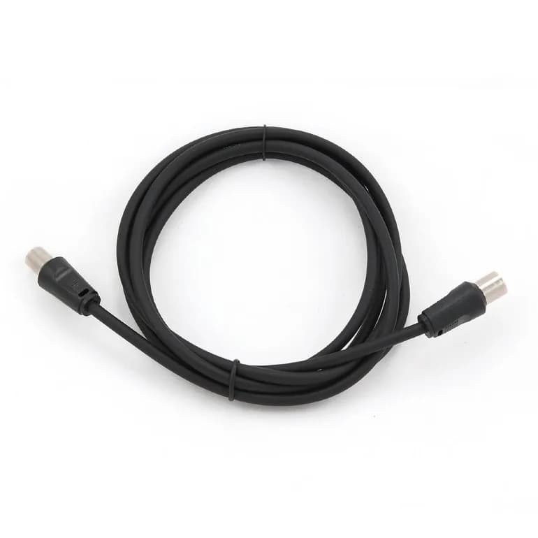 PATCH CORD COAXIAL GEMBIRD, RG59, 1.8m, male to female, negru "CCV-515" — miniatură