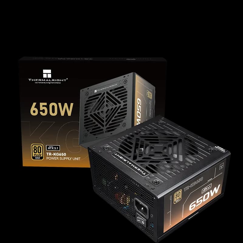SURSA Thermalright "TR-KG650", 650W, certificare 80 Plus Gold, modular, LLC, DC to DC, fan 120mm, negru, "TR-KG650" — miniatură
