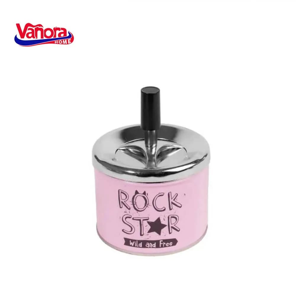 "SCRUMIERA ANTI-VANT CU BUTON 9x11 CM  Material: Otel + Buton din plastic Dimensiuni: 9x11 CM"
