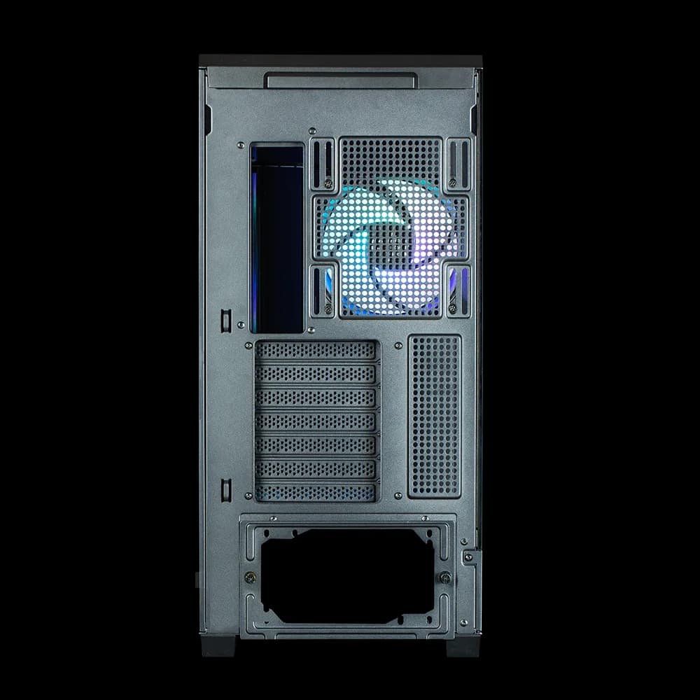 CARCASA Zalman "P50", middle tower, gaming, fara sursa, suporta 10xfan, 1xfan inclus, PSU shroud, USB 3.1 gen1 x 2, audio+mic, 7 sloturi expansiune, negru, "P50 Black" — miniatură