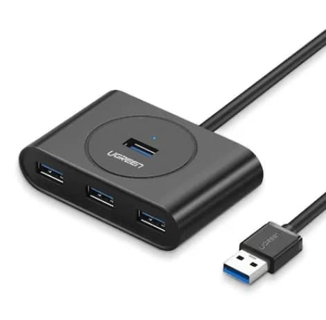 HUB extern Ugreen, "CR113" porturi USB: USB 3.0 x 4, conectare prin USB 3.0, lungime 0.5 m, negru, "20290" - 6957303822904