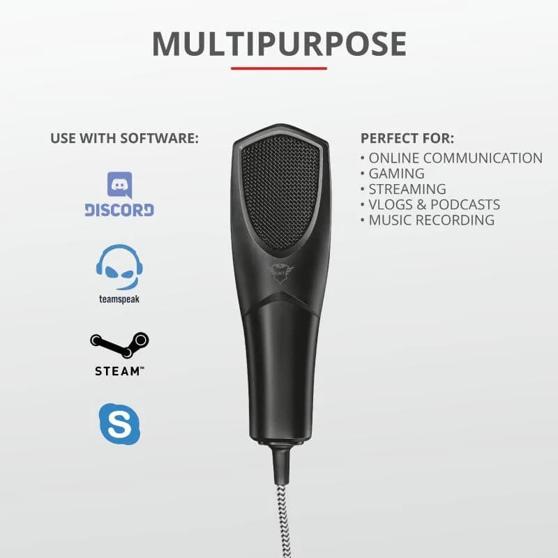 Microfon Trust GXT 232 Mantis, tip Condenser, USB, Noise Reduction — miniatură
