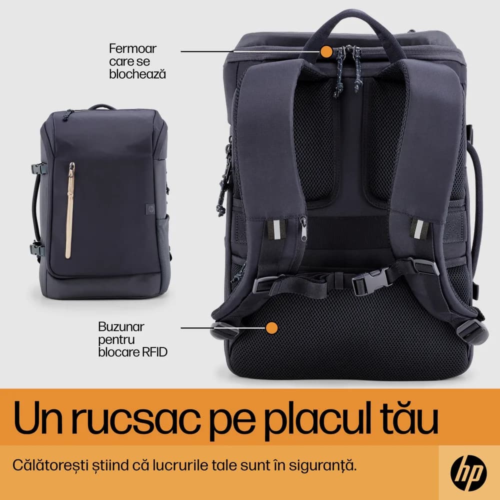 HP Travel 25L IGR 15.6inch Backpack "6B8U4AA" — miniatură