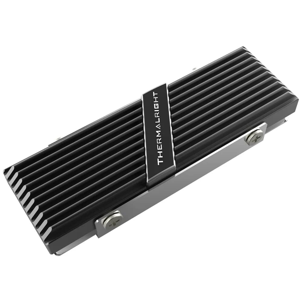 Cooler pasiv SSD Thermalright, tip A B, comaptibil SSD M.2 2280 , negru, "TR-M.2 2280 TYPE A B SSD" — miniatură