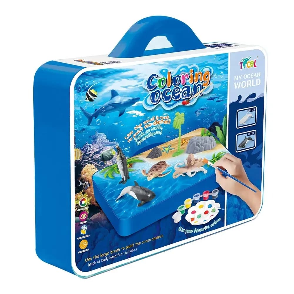 Set creativ pictura, Animale marine — miniatură