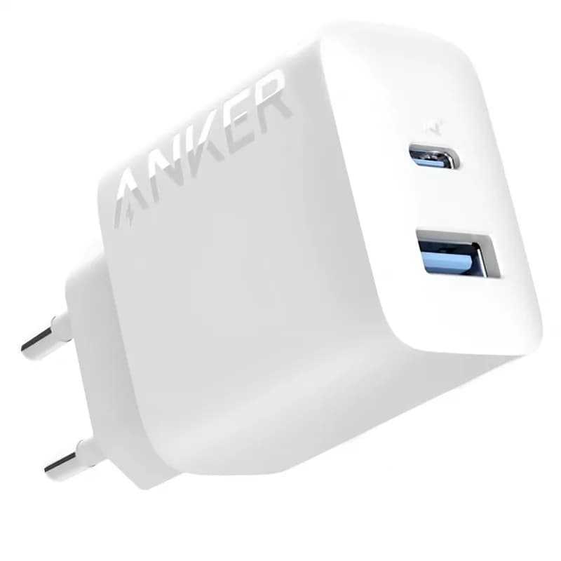 INCARCATOR retea Anker "312" 20W, PowerIQ, 1 x USB Type-C, 1 x USB, alb, "A2348G21" - 0194644139735