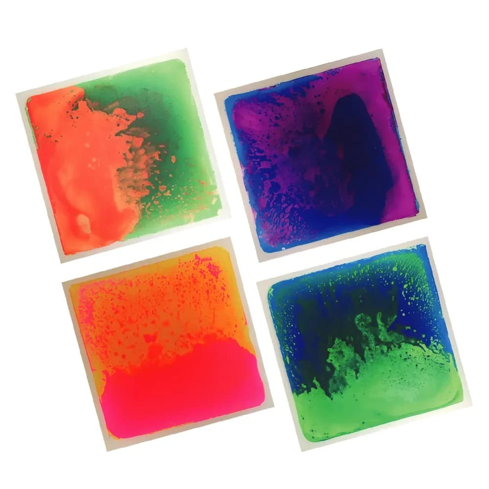 4 x plăci de podea senzoriale cu lichid, reactive UV — miniatură