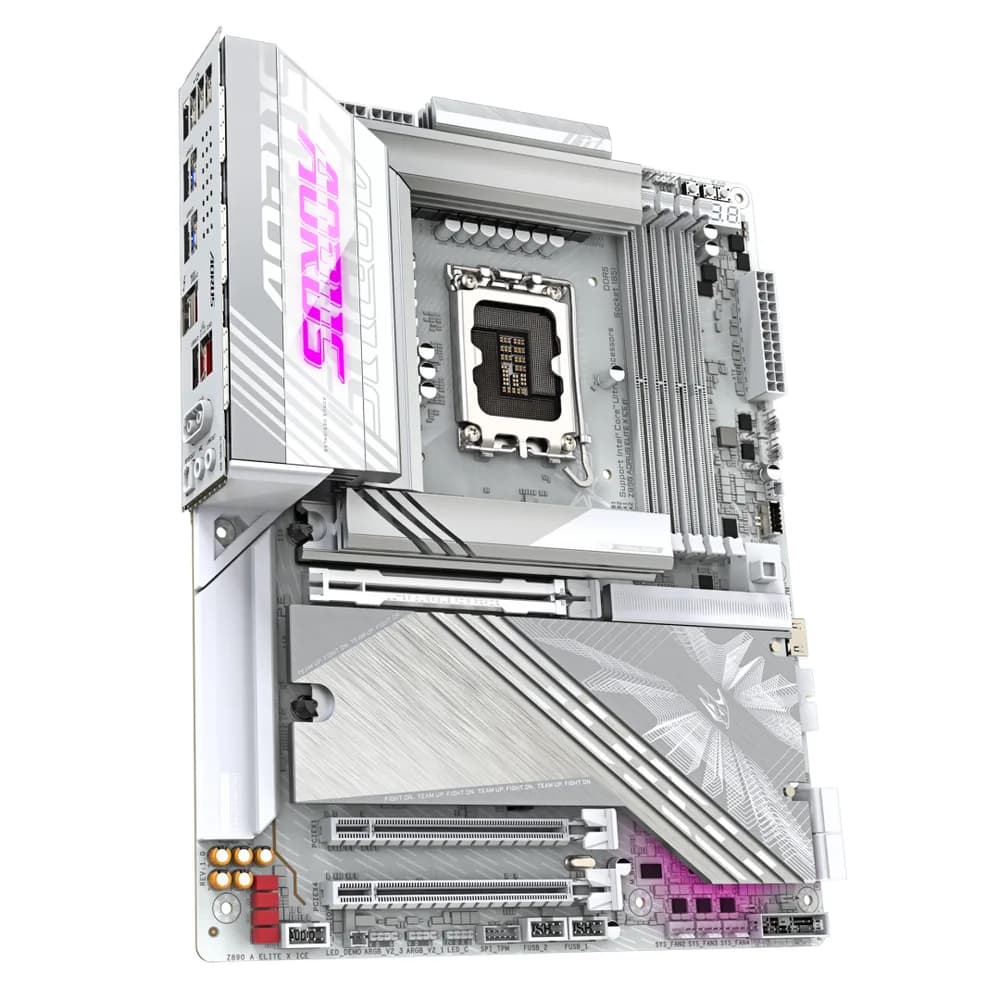Placa de baza Gigabyte Z890 AORUS ELITE X ICE, Socket 1851, DDR5, ATX — miniatură