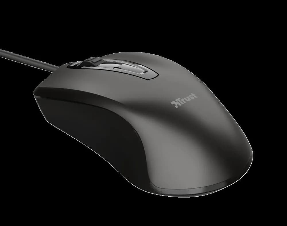 Mouse Trust Carve, 1200 dpi, Negru — miniatură